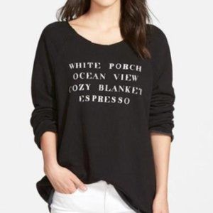 Women's Wildfox 'Hamptons House' Raw Edge Raglan